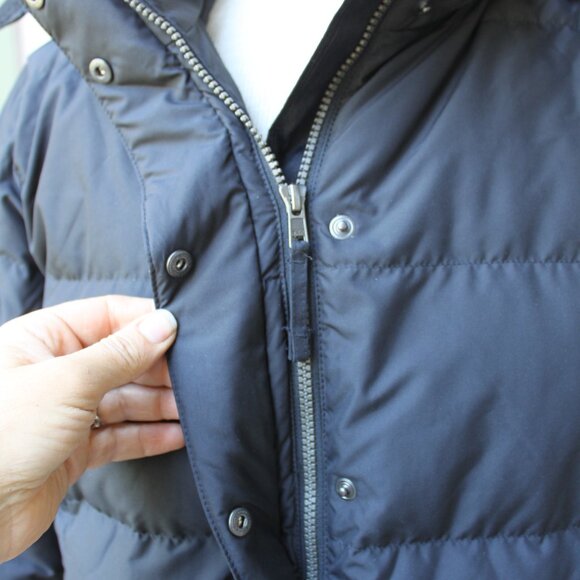 L.L. BEAN Women's Bean's DOWN HOODED JACKET Downtek BLACK M MP Petite - Picture 3 of 5